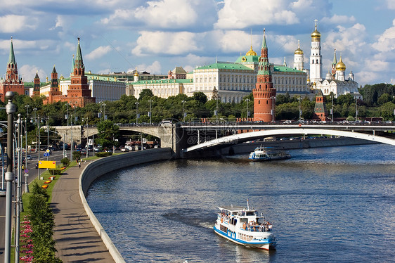莫斯科博物馆旅行建筑蓝色中心金子旅游纪念碑城市天空图片