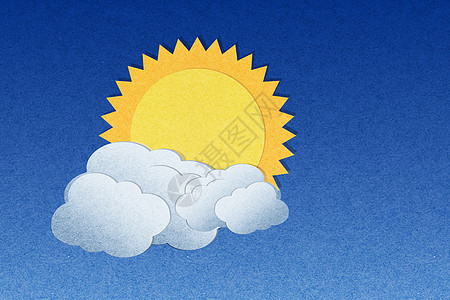 利用太阳再生纸云图片