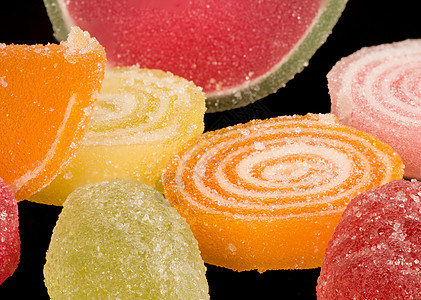 水果糖果水平蜜饯果味糖豆甜点口香糖背景图片