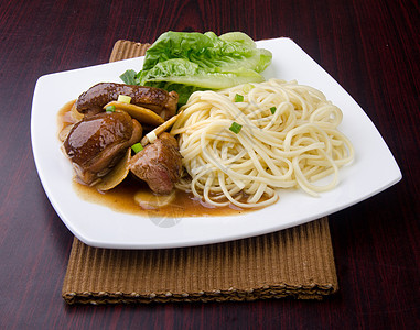 鸭面面食午餐食物鸭子用餐猪肉餐厅美食食谱洋葱菜单图片