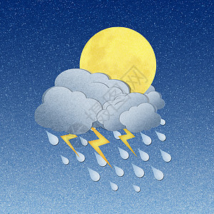 夜间雨雨下 格龙盖再生纸月亮回收天气笔记工艺记事本季节彩虹天空组织依恋图片
