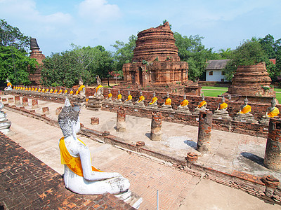泰国雕塑精神公园宝塔信仰历史建筑佛教徒宗教连体图片