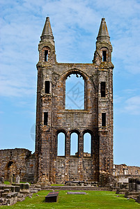 圣安德鲁大教堂信仰历史性废墟纪念碑天空地标大教堂旅行教会建筑图片