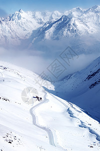 平面顶部旅游暴风雪旅行季节单板顶峰风景冻结太阳全景图片