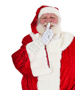 圣诞老人外观秘密传统戏服老年男人时候白色图片