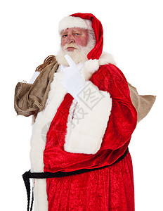 圣诞老人男人时候传统戏服外观老年白色图片