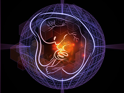 胎儿的光芒星云插图作品孩子几何学墙纸科学屏幕胎位黑色图片