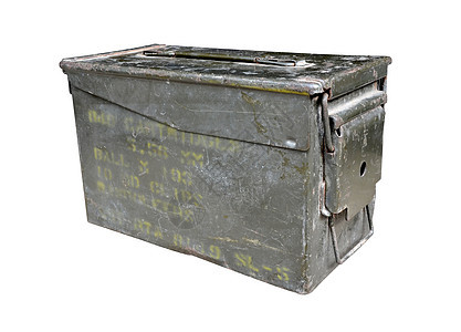 与世隔绝的绿色案件闩锁铆钉手提箱盒子飞行箱古董行李白色摄影划痕图片