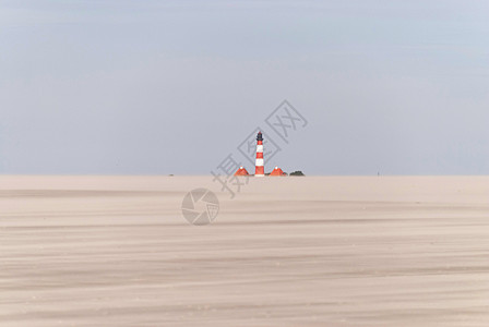 Westhever 灯塔假期沙滩海岸地平线闲暇旅游点火娱乐沙丘图片