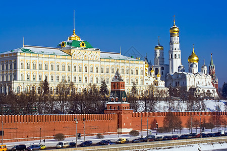 莫斯科克里姆林宫博物馆旅游宗教街道圆顶大教堂首都城市历史教会图片