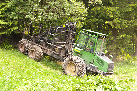 林业树干器具工人退款开发拖拉机树木机械重桩机器图片