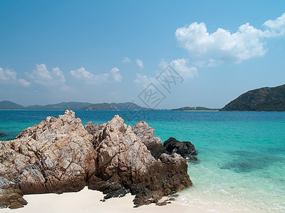 卡姆岛银行旅行天空岩石支撑海浪涟漪石头海景环境图片