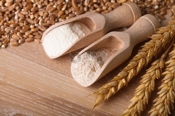 美食和面粉种子小麦食物季节收成黄色乡村谷物粮食面包图片