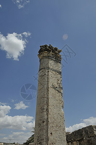 犹太教堂废墟结构寺庙新约瓦砾景点历史柱子石头建筑图片