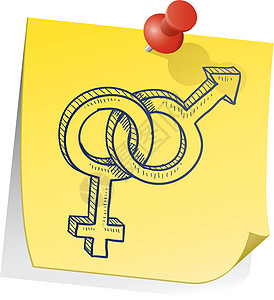 异性性别关系性别符号矢量图片