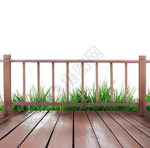 木制梯田白色硬木棕色栅栏地面阳台房子木头门廊建筑图片