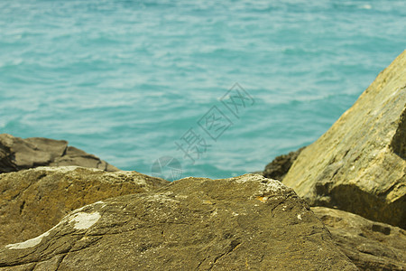 海反射海浪海滩海景岩石温泉场景天空支撑自然图片