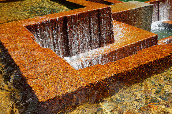 秋水市中心飞溅公园旅行淋浴水池建筑学溪流喷泉城市图片
