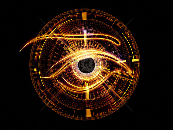 技术眼中心插图眼睛辉光瞳孔虚拟现实作品鸢尾花手表圆圈图片
