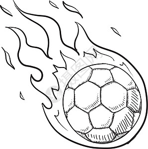 火化足球球矢量图片