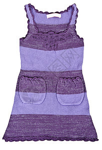 带口袋的紫编织婴儿服装图片
