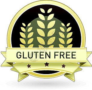 Gluten 免费食品标签图片