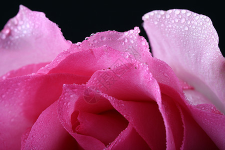 粉红玫瑰花瓣美丽粉色玫瑰黑色图片