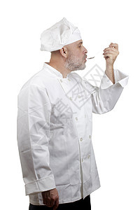 厨师肖画帽子烹饪餐厅成人勺子服装面包师职业胡须美食图片