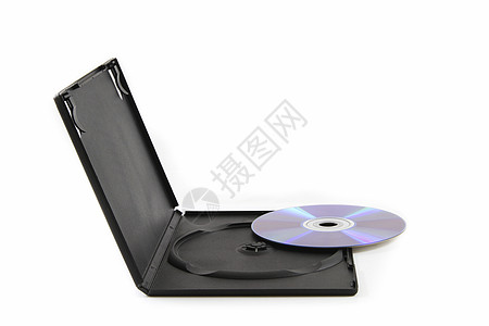 CD/ DVD 和广角黑塑料封面图片
