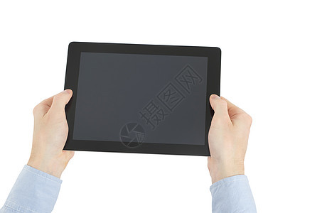 电脑平板电脑展示监视器通讯器技术药片人士白色商务触摸屏软垫图片