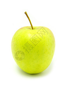 绿苹果饮食卫生营养剪裁果味绿色雨滴白色保健水果图片