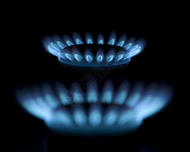 天然气气体燃烧蓝色圆圈活力椭圆形厨房甲烷燃料白炽力量图片