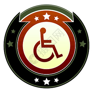 轮轮椅帝国纽扣图片