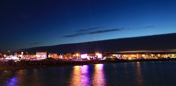 Weymous海滨庆祝活动竞赛仪式辉光海岸反射屏幕海滩支撑展示旅游图片