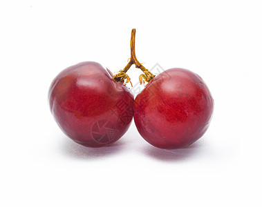 白上孤立的红葡萄果汁藤蔓酒厂紫色栽培水果收成食物维生素生长图片