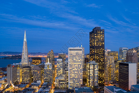 日落后旧金山图片