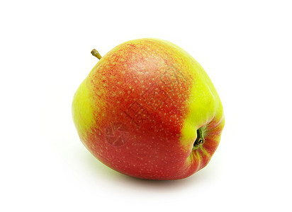 苹果剪裁饮食营养绿色水果食物白色果味保健收成图片