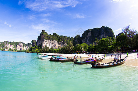 海滩沙滩晴天海洋血管假期支撑娱乐热带天空旅行蓝色图片