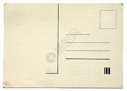 旧明信片空白邮政褪色字母邮件写作卡片背景图片