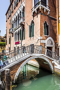 意大利威尼斯 意大利城市渠道运河景观天空建筑历史性房子地标旅行图片