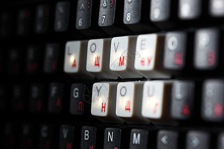 键盘爱你的键互联网中风木板网络办公室桌面白色数字钥匙商业图片