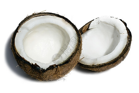 新鲜椰子饮食异国蔬菜热带可可牛奶情调美食纤维白色图片