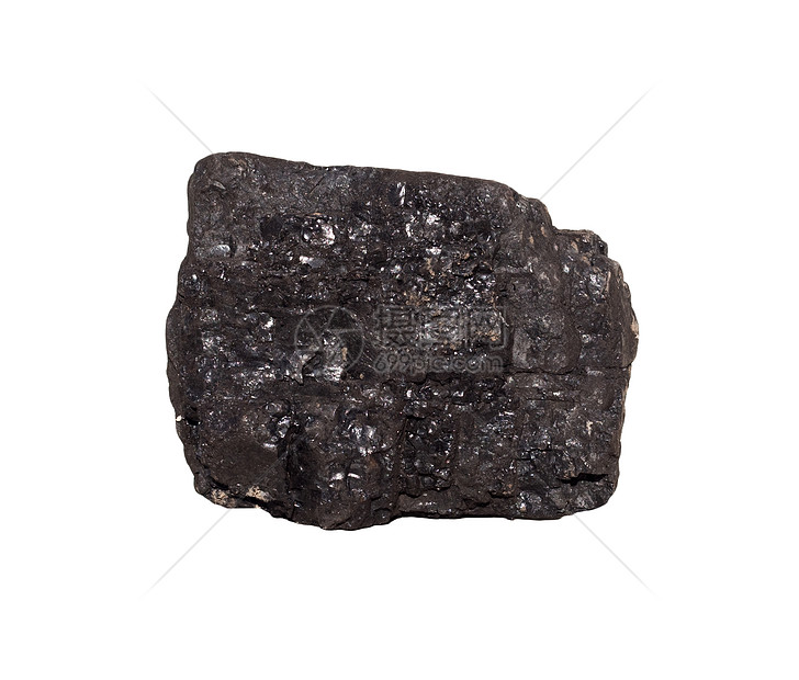 孤立白背景上的煤炭石头生产岩石萃取地球材料木炭矿石活力燃料图片