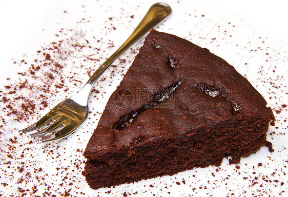 深巧克力蛋糕食物美食盘子派对育肥磨砂奶油宏观甜点蛋糕图片