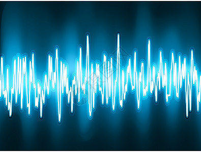 振动声波震动光灯 EPS 8插图均衡器正弦波辉光墙纸电子技术科学展示模拟图片