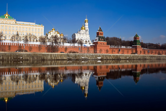 莫斯科正方形教会中心首都建筑学纪念碑旅行大教堂圆顶建筑图片