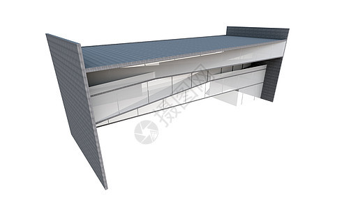 3D现代建筑玻璃商业城市财产工程窗户地面插图框架建筑学图片