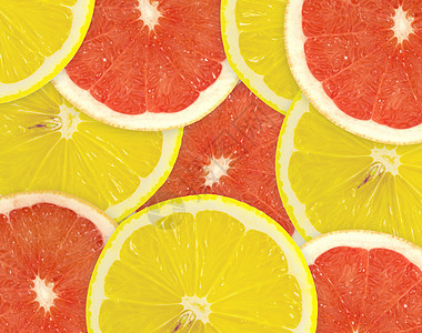 柑橘切片摘要背景 特写 工作室照片红色框架摄影食物橙子宏观柚子活力肉质圆圈图片