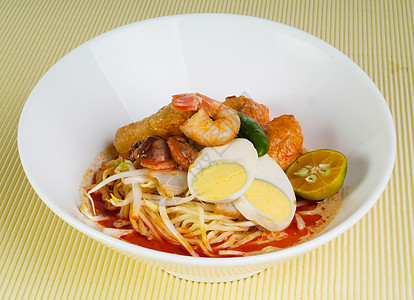 Curry LaksaCurry Laksa蔬菜叻沙餐厅美食柠檬马来语食物胡椒面条酿造图片