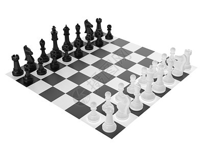 象棋组和棋板休闲棋盘黑色骑士游戏棋子战略女王国王白色图片